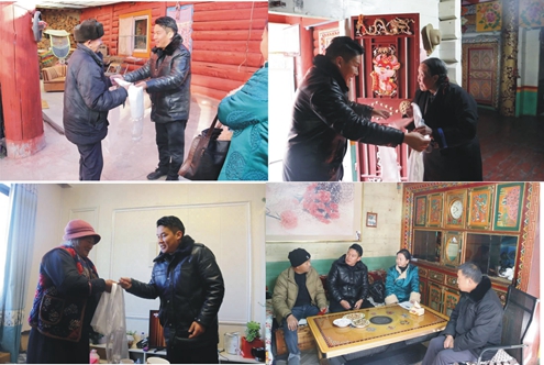 慰问退休干警 传递人文关怀